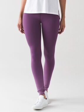 Lululemon magenta ombré Wunder under leggings
